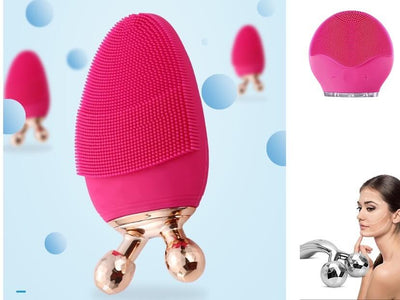Multifunctional silicone facial cleansing instrument