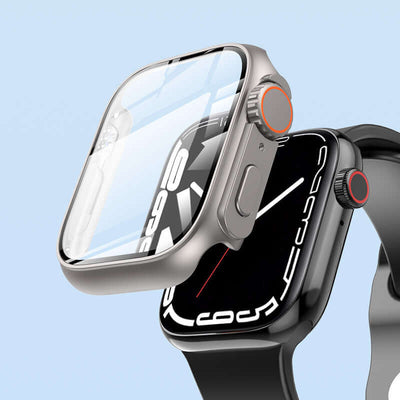 Smart Watch Protective Case designed for optimal protection and usage, showcasing clear full-screen visibility.