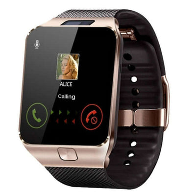 Smart watch with Bluetooth calling feature, showing a call from 'Alice', stylish design and 1.44-inch touch screen.